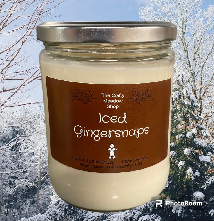 Iced Gingerbread Large Candle