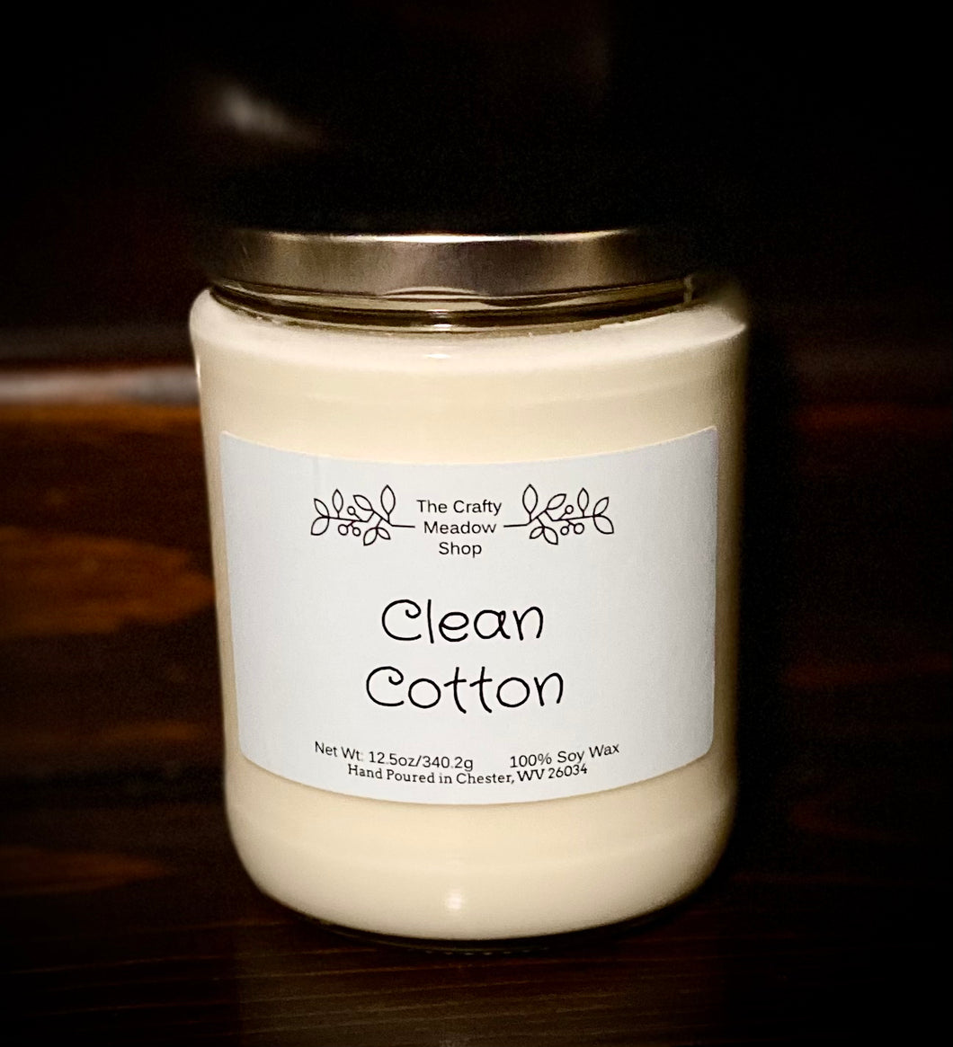 Clean Cotton 12.5oz Candle