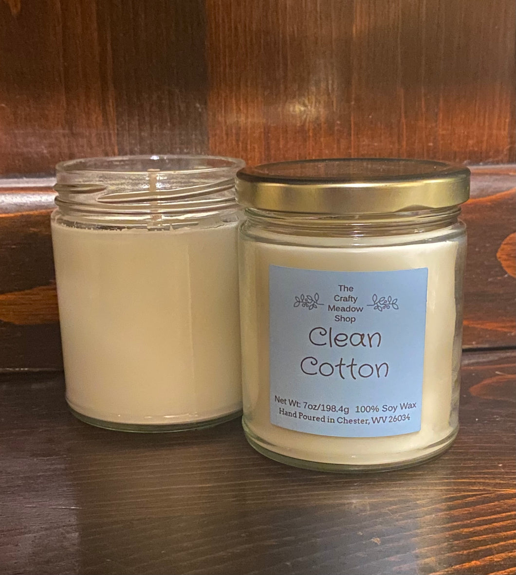 Clean Cotton 7oz Candle